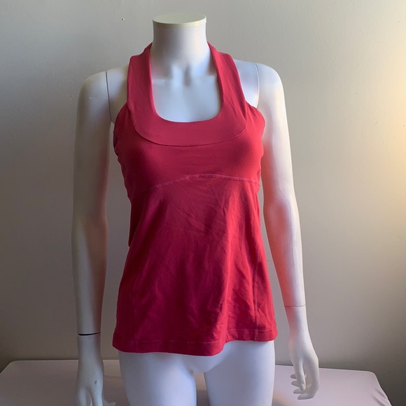 Pink Lululemon Scoop Neck Tank Top Size 8 - Picture 1 of 8